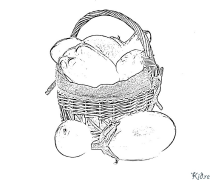 aubergine ቀለም ገጾች ለማተም